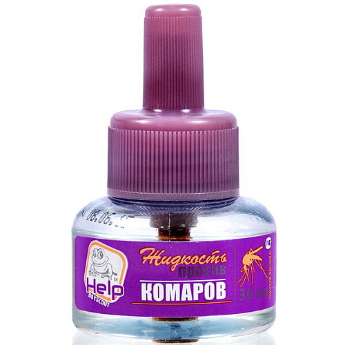 Жидкость от комаров 30 ночей, инсектицидная "HELP" 
