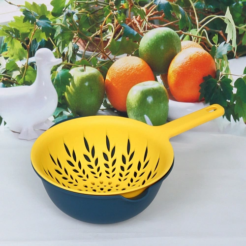 Дуршлаг пластиковый Колосок с поддоном 2235см_3