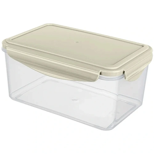 Контейнер для продуктов 1,6л "Smart lock" прямоугольный светло-серый 431129330