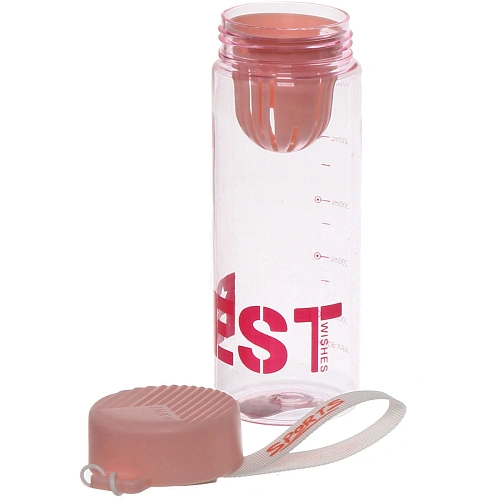 Бутылка питьевая пластиковая 600мл BEST, микс цветов_7