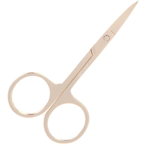 Ножницы маникюрные в пакете "Manicure set", широкие, цвет золото, 9см