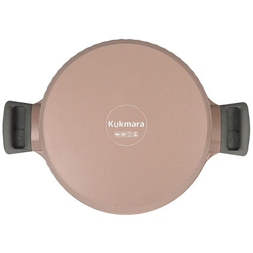 Кастрюля 5,2л со стеклянной крышкой, АП линия Stella (cappuccino)_5