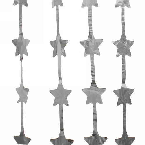 Занавес фольгированный Звёзды ш1м, в19м (глянец), серебро_3