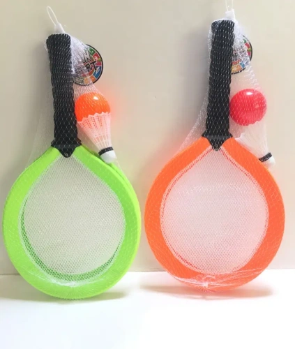 Теннис пляжный в наборе BT-9350B-1: 2 ракетки 45*24 см, шарик, волан