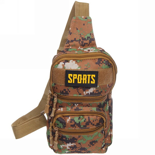 Сумка мужская "Cross Body", 4 кармана, цвет хаки, 28*17*6см