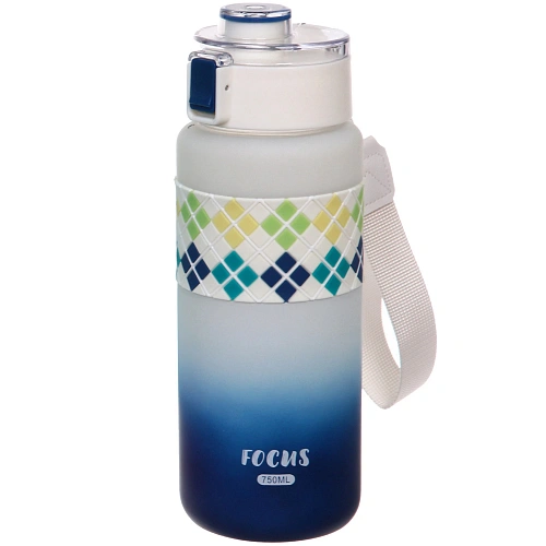 Бутылка питьевая пластиковая 750мл Настроение, микс цветов_14