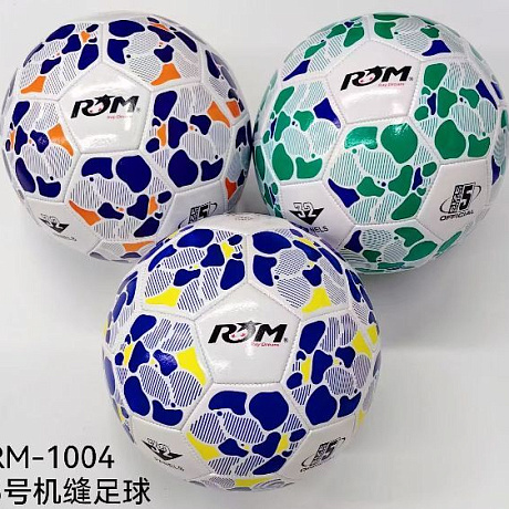 Мяч футбольный ROM RM-1004 (ПВХ, размер 5)