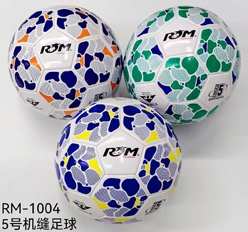 Мяч футбольный ROM RM-1004 (ПВХ, размер 5)