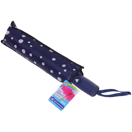 Зонт женский полуавтомат Капли дождя, микс 6 цветов, 8 спиц, d-100см, длина в слож виде 30см_15