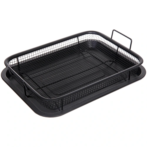 Противень с решеткой "Black" 32,5*24,5*8см