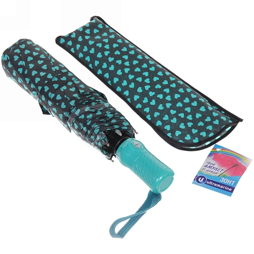 Зонт женский автомат Ультрамарин - Венера, микс 6 цветов, 8 спиц, d-96см, длина в слож виде 28см_47