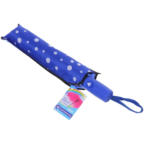 Зонт женский полуавтомат Капли дождя, микс 6 цветов, 8 спиц, d-100см, длина в слож виде 30см_21