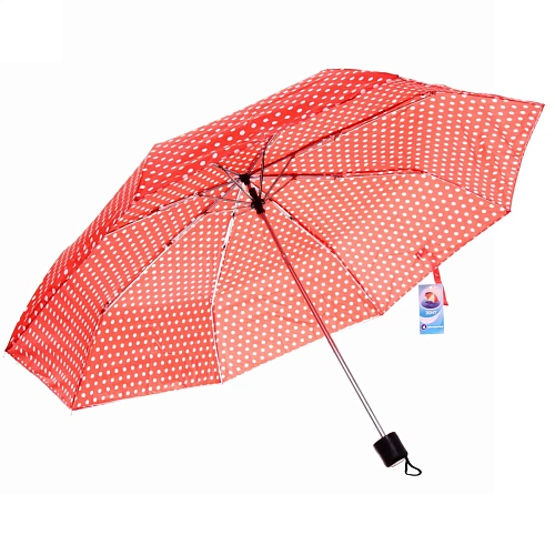 Зонт женский механический Твой стиль - горох, 8 спиц, d-100, длина в слож виде 23 см_3