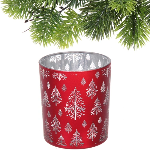 Подсвечник Сказочная метель 8,510 см, Красный_3