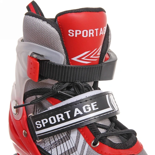 Коньки раздвижные, ледовые с роликовым блоком Sportage Flash R216 (pазмер 29-33)_8