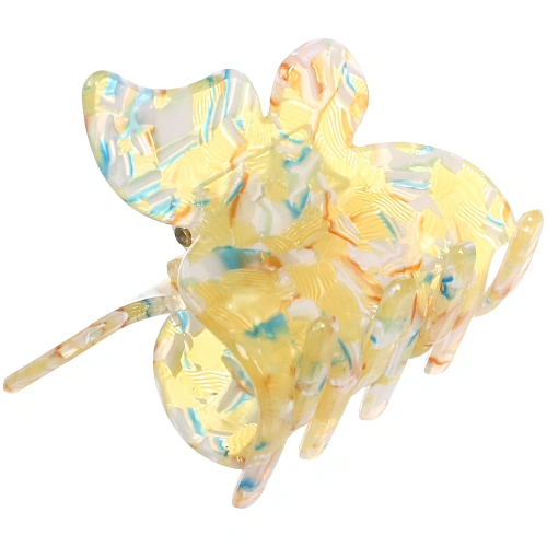 Заколка-краб для волос  ЭЙФОРИЯ ФЛО, шайла, микс 6 цветов, 4,7см (блистер Кокетка)_4