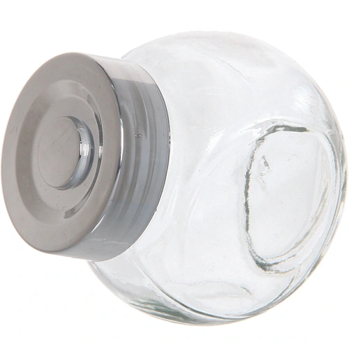 Банка для продуктов стеклянная 50 мл с крышкой, плоская_3