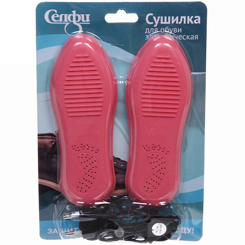 Сушилка для обуви "Селфи" , микс 3 цвета, 17*6,5см, от сети 220V