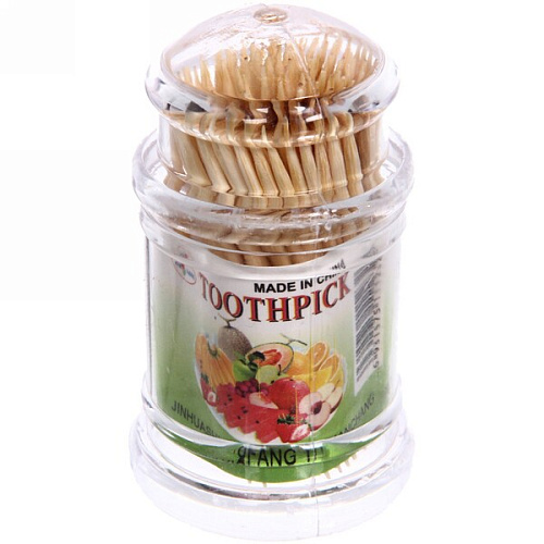Зубочистки 90шт "Bamboo", цвет микс, 7,5 см