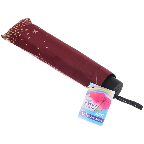 Зонт женский механический Ultramarine - Тайра, микс 6 цветов, 8 спиц, d-115см, длина в слож виде 28см_10