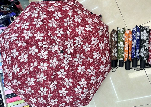 Зонт женский полуавтомат "ФИОРА", микс 6 дизайнов, d-110см