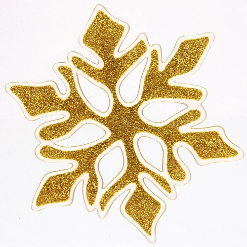 Наклейка  Королевская снежинка 1520, золото_3