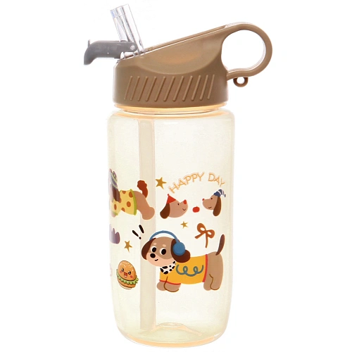 Бутылка питьевая пластиковая 580мл Песики, микс цветов_15