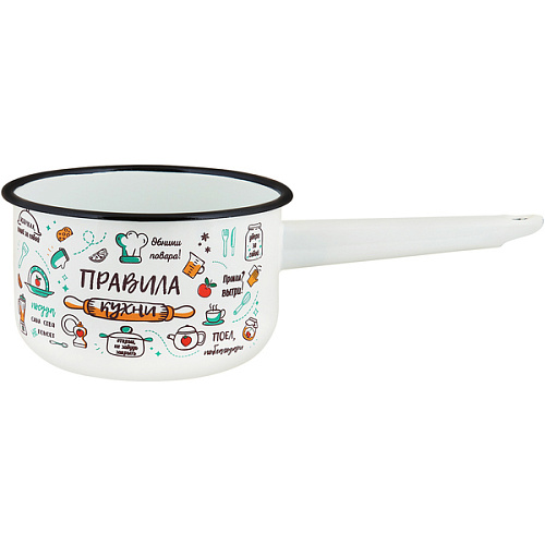 Ковш эмалированный 1,5л "Правила кухни" Appetite