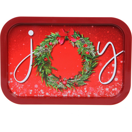 Поднос жестяной 34*23см "JOY"