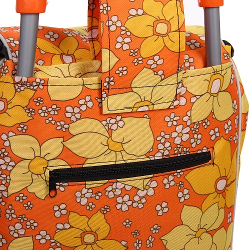 Тележка хозяйственная с сумкой (933034см, колеса 16см,грузоподъемность до 30 кг) Оранжевая_12