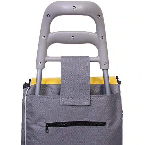 Тележка хозяйственная с сумкой (942534см, колеса 16см,грузоподъемность до 30 кг) серая BF-101A_7