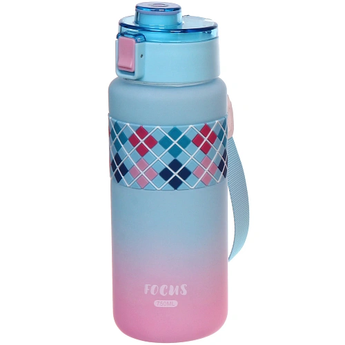 Бутылка питьевая пластиковая 750мл Настроение, микс цветов_5