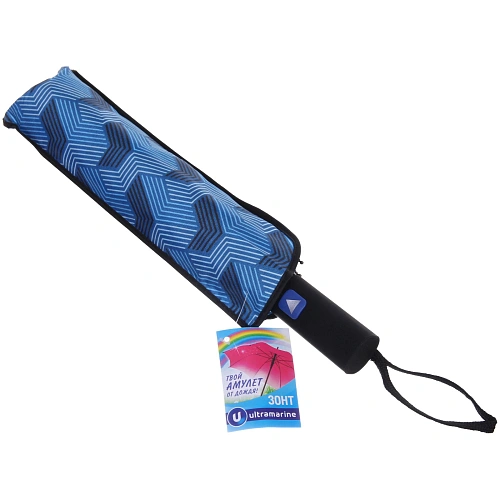 Зонт женский полуавтомат Витраж, микс 6 цветов, 8 спиц, d-100см, длина в слож виде 30см_9