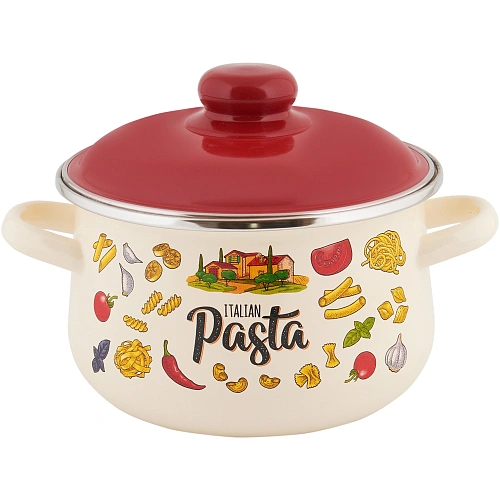 Кастрюля эмалированная 2л коническая "Pasta ITALIAN" Appetite