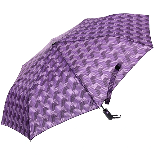 Зонт женский полуавтомат Витраж, микс 6 цветов, 8 спиц, d-100см, длина в слож виде 30см_10