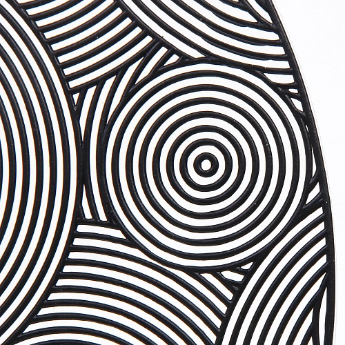 Салфетка на стол 38см Бесконечность, черная_3