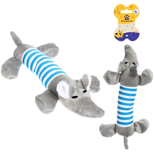 Игрушка для собак малых и средних пород "ЗООГРАД", с пищалкой, 23см (лейбл)