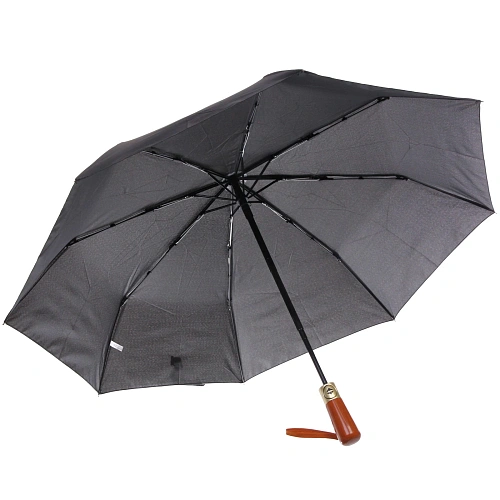 Зонт мужской автомат Ultramarine - Кэжуал, цвет черный, d98, длина в слож виде 28_4