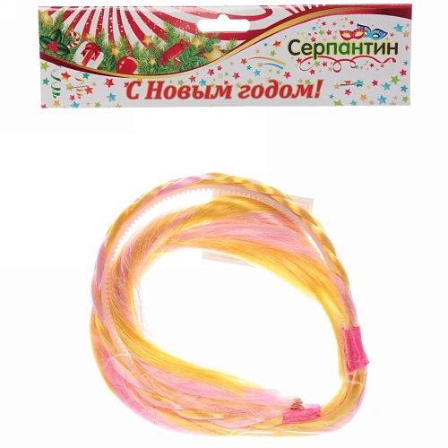 Ободок карнавальный с хвостами Королевские сказки 43 см, микс_5