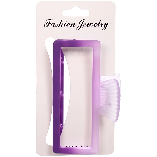 Заколка-краб для волос Мон Ляруш, рыбка, микс 6 цветов, 9,5см (Блистер)_12