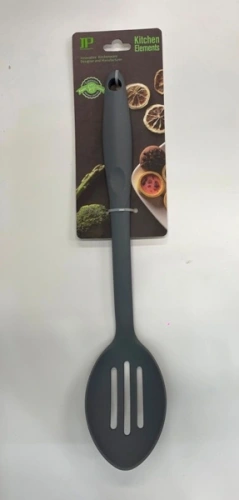 Ложка кухонная пластиковая с прорезями "Graphite" 33см