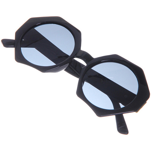 Очки солнцезащитные детские ЖАРА, круглые, цвет черный_3