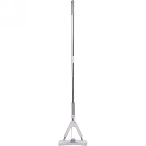 Швабра с губкой ПВА металлическая ручка 130 см.(складной отжим) губка 28 см.