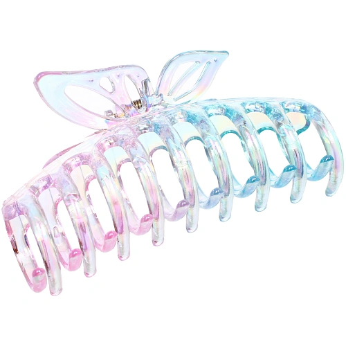 Заколка-краб для волос Мон Пион, бабочка, микс 6 цветов, 11см (Блистер)_13