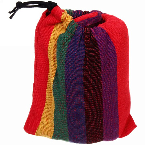 Гамак 20080см Комфорт подвесной, хб, в сумке, красный_5