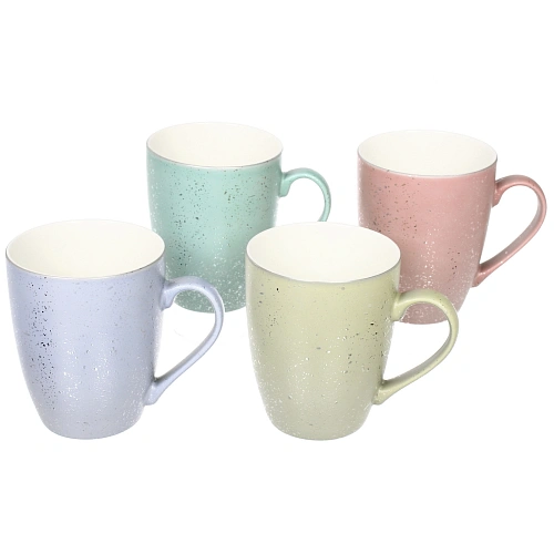 Кружка керамическая 350мл "Диско", микс 4цвета