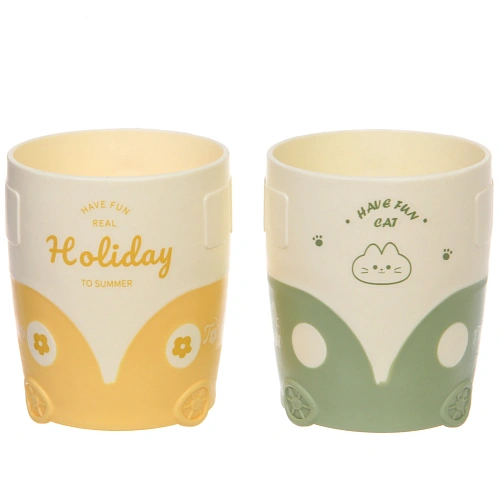 Кружка пластиковая 500мл Машинка, микс цветов_4