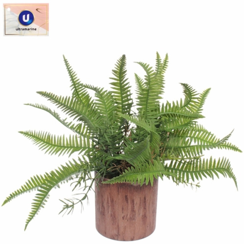 Цветок искусственный в горшке "Гинкго" 16см