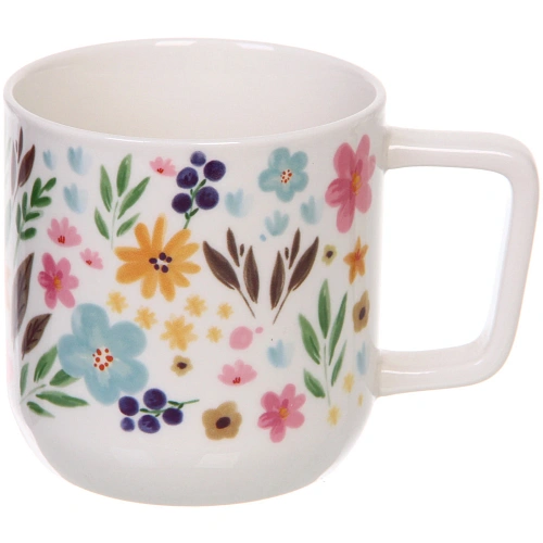 Кружка керамическая 390мл Цветочный рай, микс рисунков_4