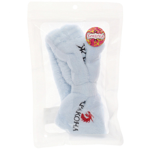 Повязка на голову New collection Vostok - Жена Дракона, цвет розовый, серый, голубой и сиреневый, 206см ( упаковка белый ZIP пакет )_10